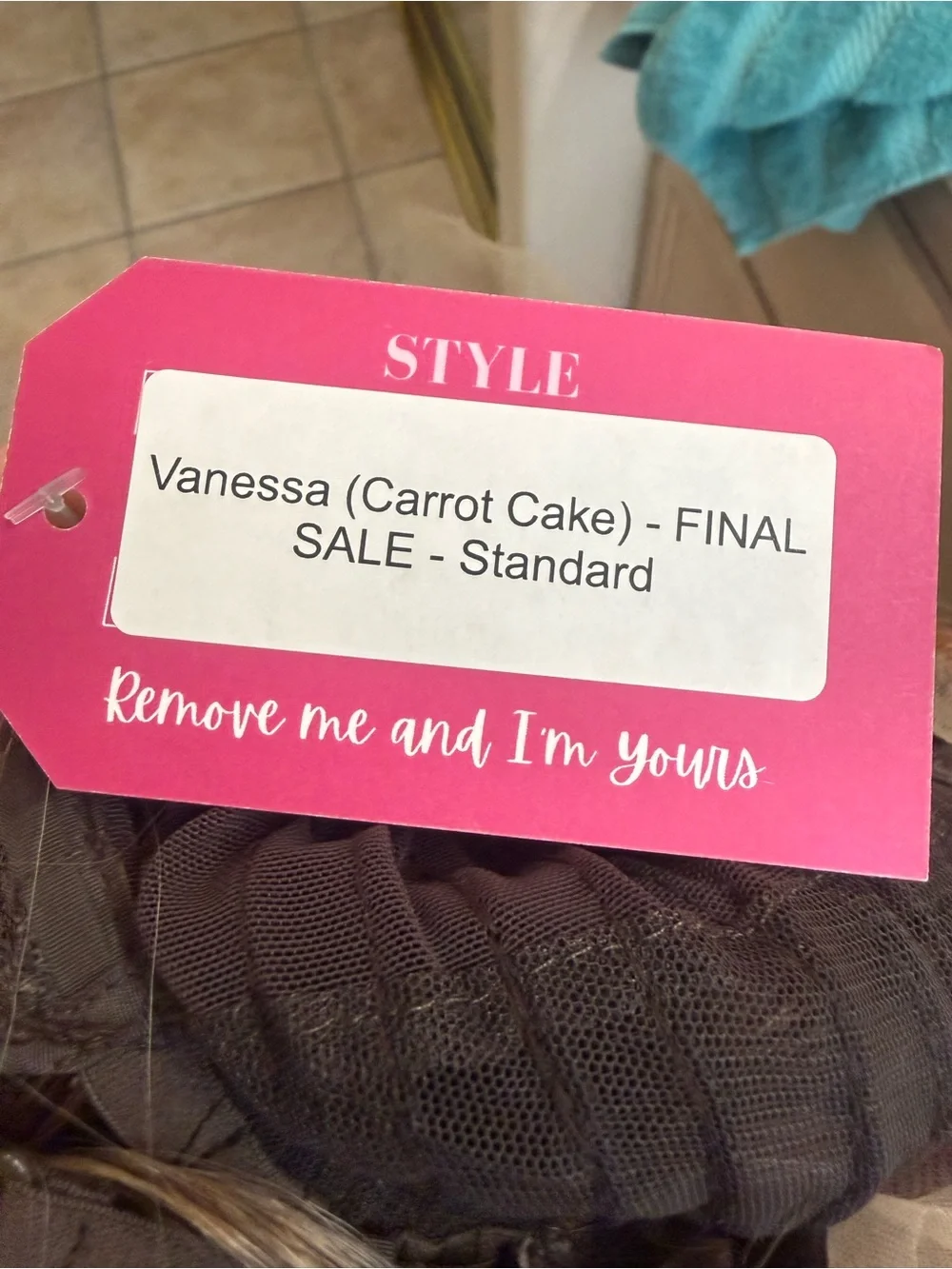 Chelsey smith crowns Vanessa carrot cake wig